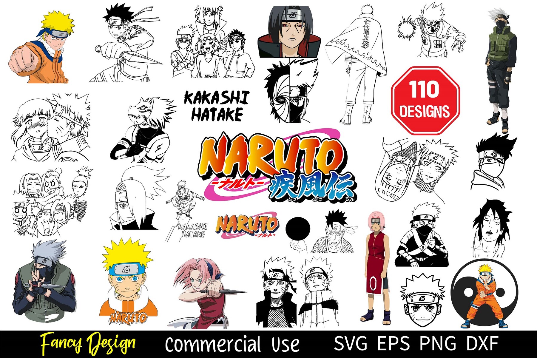 ArtStation - 110 Naruto SVG Bundle, Naruto Vector SVG files, Naruto Uzumaki  Anime Illustrations, Sasuke Sakura SVG, TV Show Illustrations